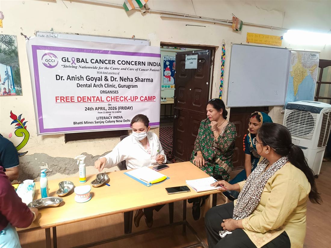 Community dental check-up camp run by the Dental Arch team