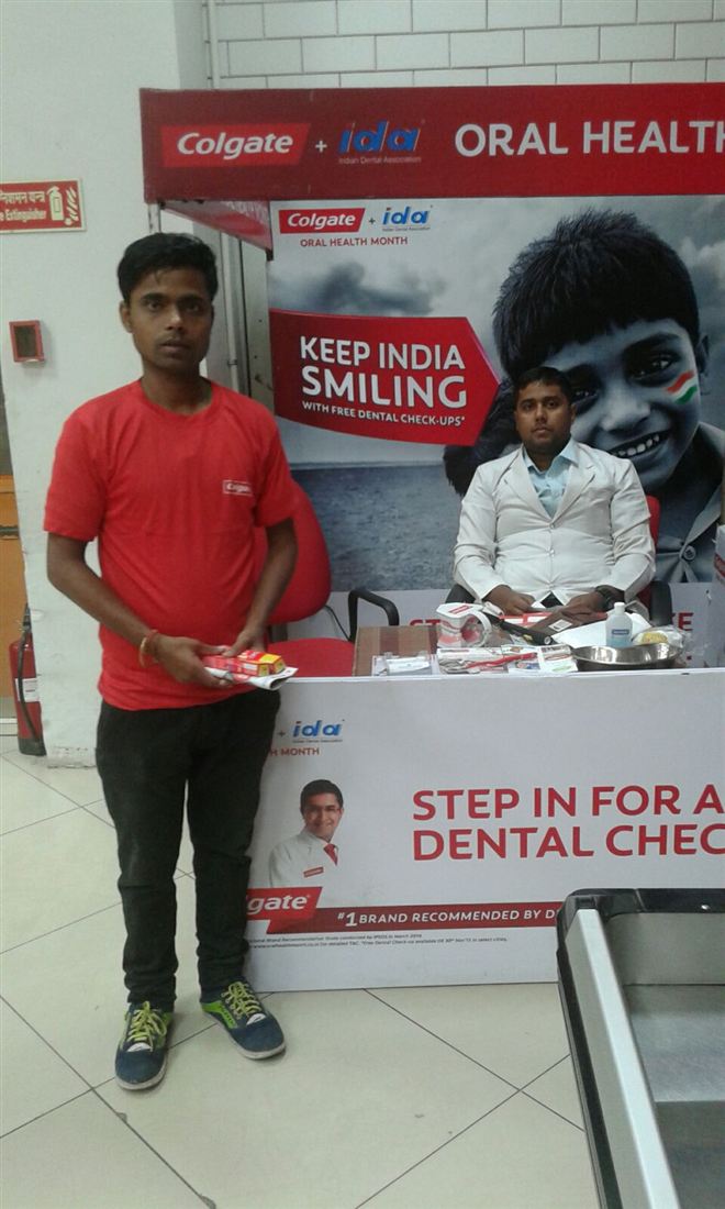 Dental check-up camp held in association with Colgate